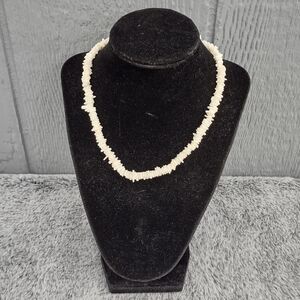 White Puka Shell Beaded Necklace
